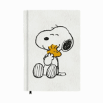 Cuaderno A5 de Felpa de Snoopy con diseño bordado y tapa suave
