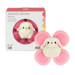 Spinner Sensorial Conejo sobre superficie blanca