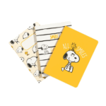Pack de cuadernos A6 All Smiles de Snoopy con tres diseños