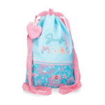 Mochila Saco Jungle Mood de Enso con diseño tropical y pompón