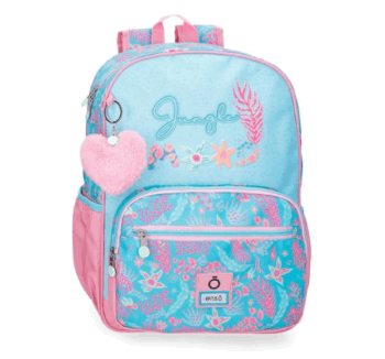 Mochila Infantil Jungle Mood de Enso con diseño tropical de 38 cm