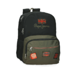 Mochila con dos compartimentos Ponder de Pepe Jeans en tonos marrones