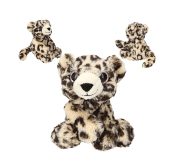 Producto: Peluche leopardo TOPModel frontal y laterales