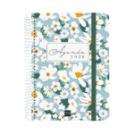 Agenda CLOE de Margaritas 16 meses 2025/26 de Finocam con tapa floral.