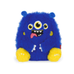 Peluche Monster Legami azul súper suave con mensaje Aaargh-dorable.
