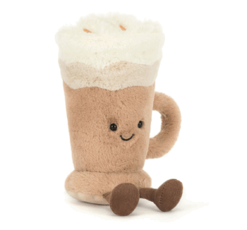 amuseable latte jellycat peluche café latte con nata