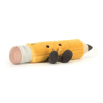 peluche lápiz creativo amarillo con goma rosa amuseable pencil jellyca