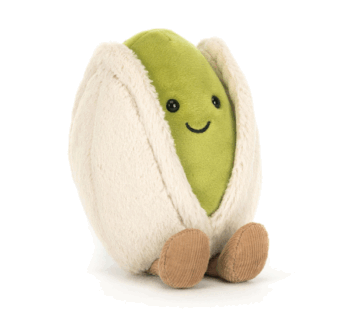 peluche pistacho verde sentado amuseable horatio pistachio jellycat