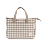 neceser caetana sand walking mum diseño cuadros beige