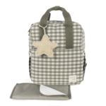 mochila caetana stone walking mum color verde vista frontal