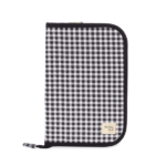 Libro de Nacimiento I Love Vichy Negro Walking Mum con diseño de cuadros