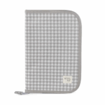 Libro de Nacimiento I Love Vichy Gris Walking Mum con diseño elegante de cuadros