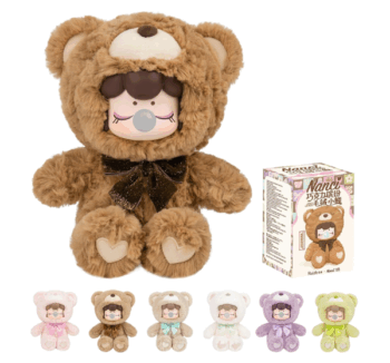 Blind Box Nanci Plush Chocolate Bear de Rolife en su caja sorpresa