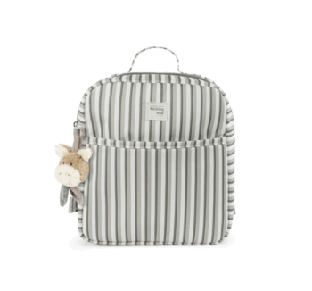 Mochila Infantil Botton Strips de Walking Mum con diseño a rayas.