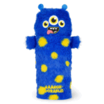 Estuche Super Soft Monster de Legami color azul con manchas amarillas