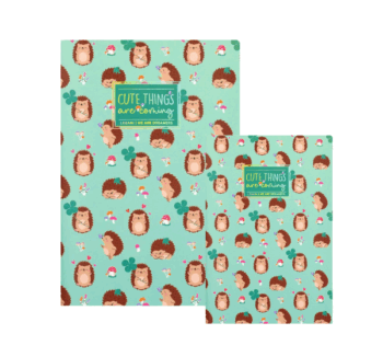 Cuaderno a Rayas Cute Things are Coming Legami con diseño de erizo de dos modelos