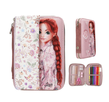 Estuche Doble COWGIRL de TopModel con estuche de tubo en velcro