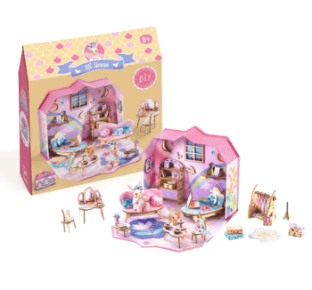 Kit Creativo Mi House Rosie de Djeco con casita en miniatura y conejo