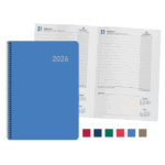 genda Básica con Anillas 2026 disponible en seis colores clásicos.