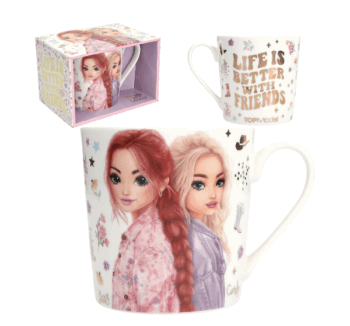 Taza COWGIRL de TopModel con ilustración de dos modelos