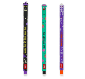 Set de 3 Bolígrafos de Gel Borrable Halloween 2025 de Legami Boo Crew