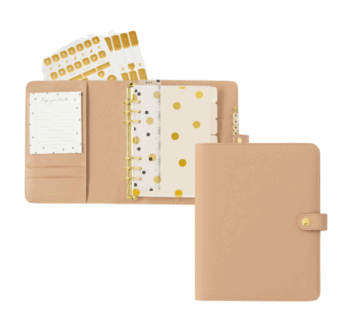 Portada del Planner Personal A5 con anillas Mocca de Charuca en color marrón elegante.