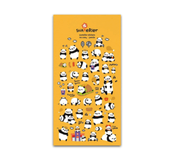 Pegatinas para Cuadernos Panda de Suatelier Design