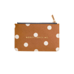 Tarjetero Canela de Charuca en color marrón con mensaje inspirador.