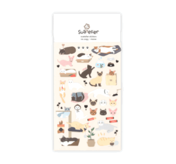 Pegatinas para Cuadernos Gatitos de Suatelier Design