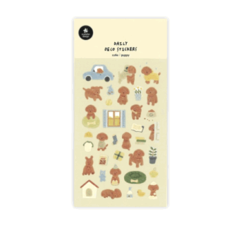Pegatinas para Cuadernos Puppy de Suatelier Design