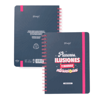 Portada colorida de la Agenda Semanal 2025-26 Planazos de Mr Wonderful.