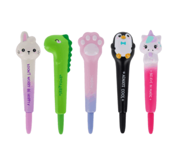 Colección Completa de Bolígrafos Antiestrés de Legami con 5 diseños kawaii