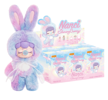 Blind Box Nanci Plush Shinning Bunny de Rolife – figura sorpresa de conejita.