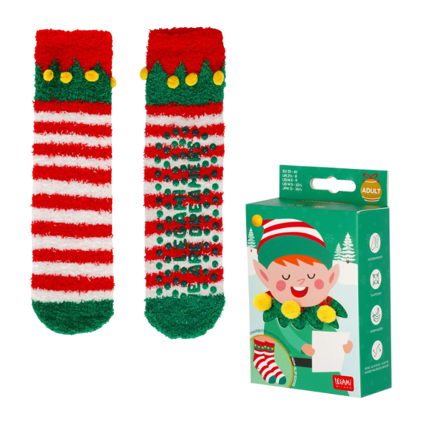 Calcetines Antideslizantes para Adulto Navidad de Legami Calcetines Antideslizantes para Adulto Navidad de Legami de elfo
