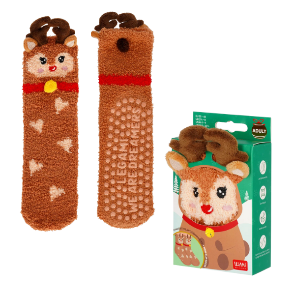 Calcetines Antideslizantes para Adulto Navidad de Legami Calcetines Antideslizantes para Adulto Navidad de Legami de reno