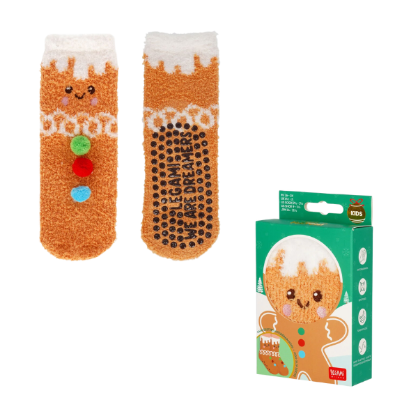 Calcetines Antideslizantes para Niños Navidad de Legami Calcetines Antideslizantes para Niños Navidad de Legami galleta de jengibre