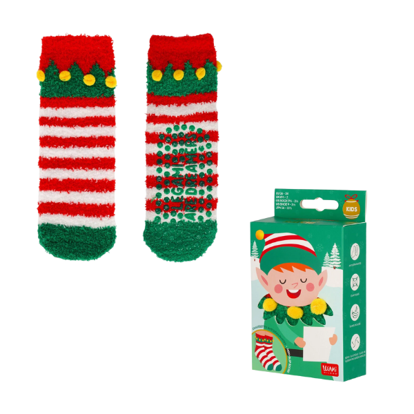 Calcetines Antideslizantes para Niños Navidad de Legami Calcetines Antideslizantes para Niños Navidad de Legami elfo