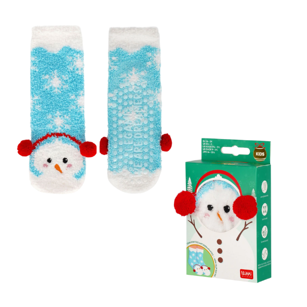 Calcetines Antideslizantes para Niños Navidad de Legami Calcetines Antideslizantes para Niños Navidad de Legami muñeco de nieve