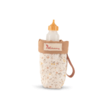 Portabiberón con Biberón Colección Teresa en bolsa de tul beige con lazo