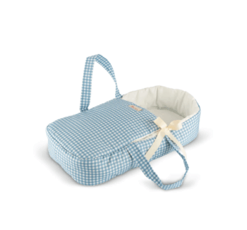 Capazo de Tela Colección Noel para muñecos fabricado en España