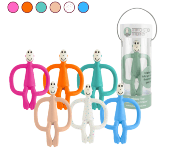 Mordedor Matchstick Monkey de silicona para bebé