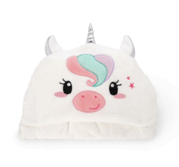 Manta con Capucha Unicornio Legami – diseño con orejas y cuerno de unicornio.