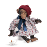 Lola la Chimpancé Vestido Flores Rojas de la colección Reborn de ASIVIL