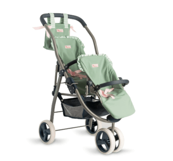 Librerías Campoamor Producto: Coche Gemelar Colección Cloe de ASIVIL color rosa multiposición