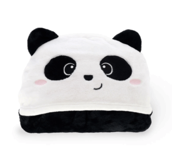 Manta con Capucha Panda Legami – diseño con capucha y orejas de panda.