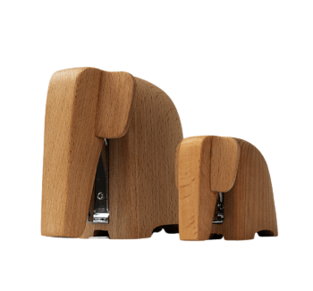 Grapadora de Madera Elefante en tamaños Mama y Baby