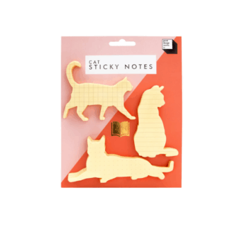 Notas Adhesivas de Gatos en pack de 3 blocs diferentes.