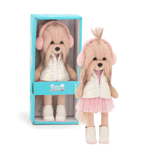 Peluche Lucky Yoyo Sueño Rosa 38cm Peluche Lucky Yoyo Sueño Rosa de la colección Lucky Doggy.