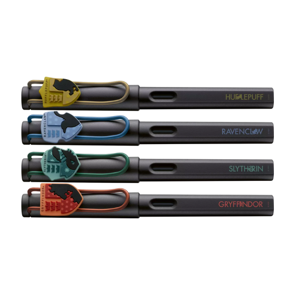 Set de Plumas LAMY Harry Potter Edición Limitada Plumas LAMY Hufflepuff, Slytherin y Ravenclaw en estuche limitado.