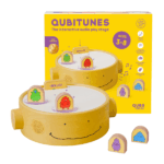 Qubitunes Play Stage – escenario interactivo de madera para niños.